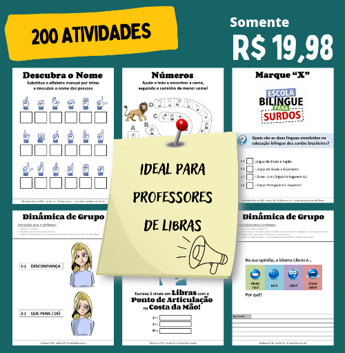 Comprar Atividades em Libras