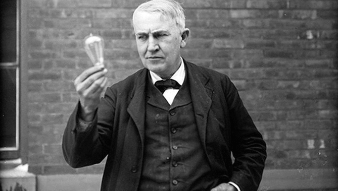 Thomas Edison e a Lâmpada