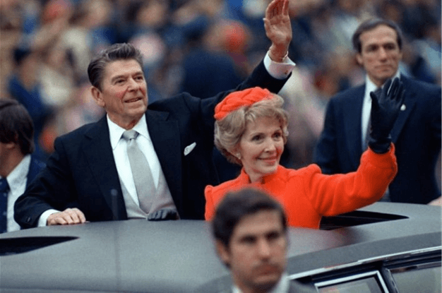 Ronald Reagan e esposa